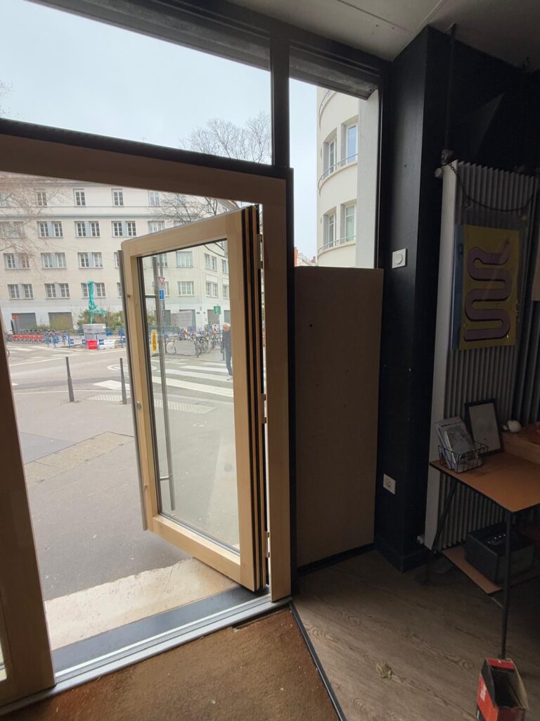 réparation vitrine