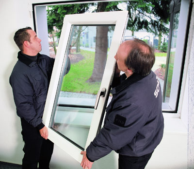 vitrine endommagée